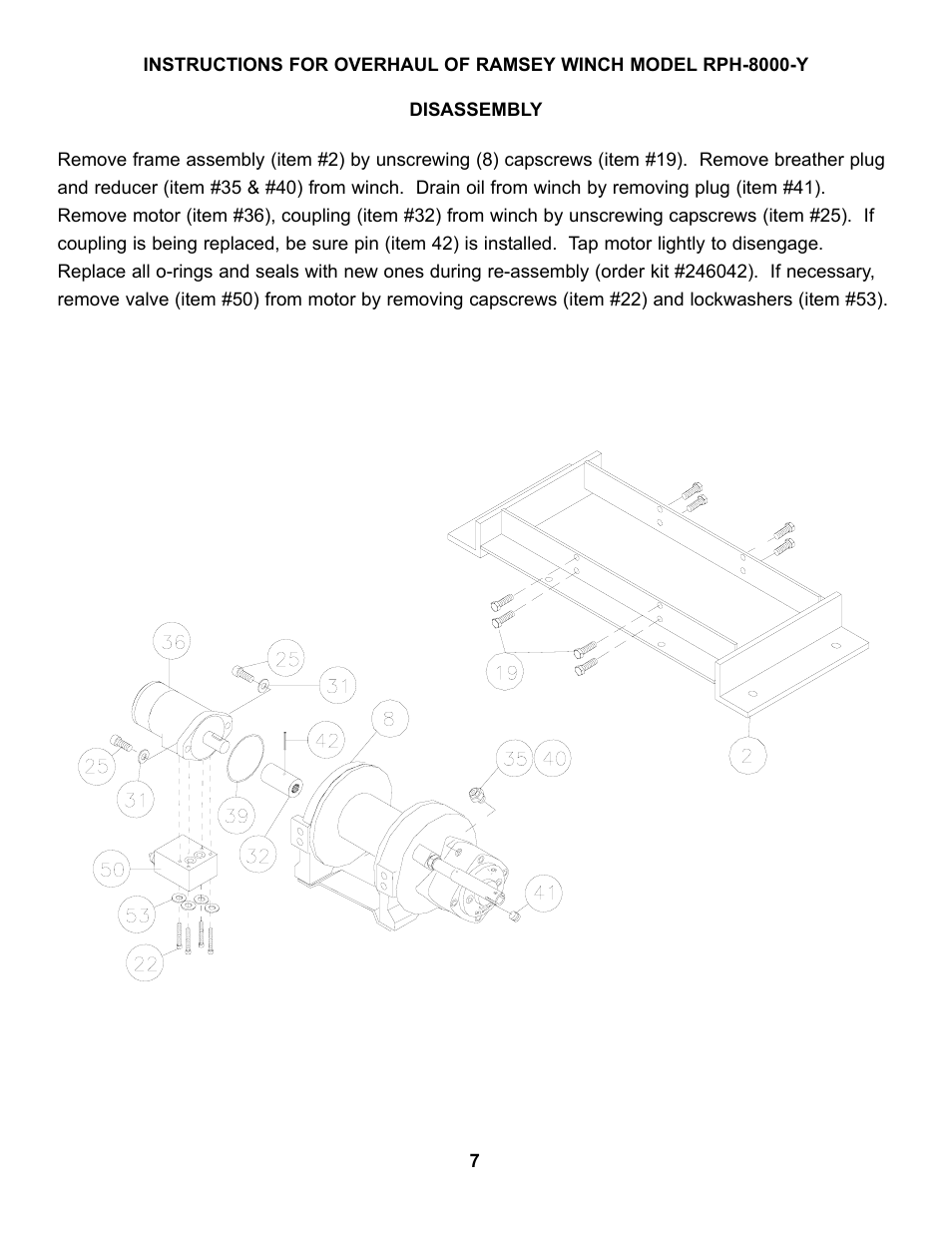 Ramsey Winch RPH-8000Y (JERR-DAN) User Manual | Page 9 / 20