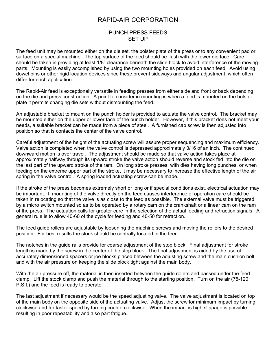 Rapid-Air AIR FEED User Manual | Page 3 / 4