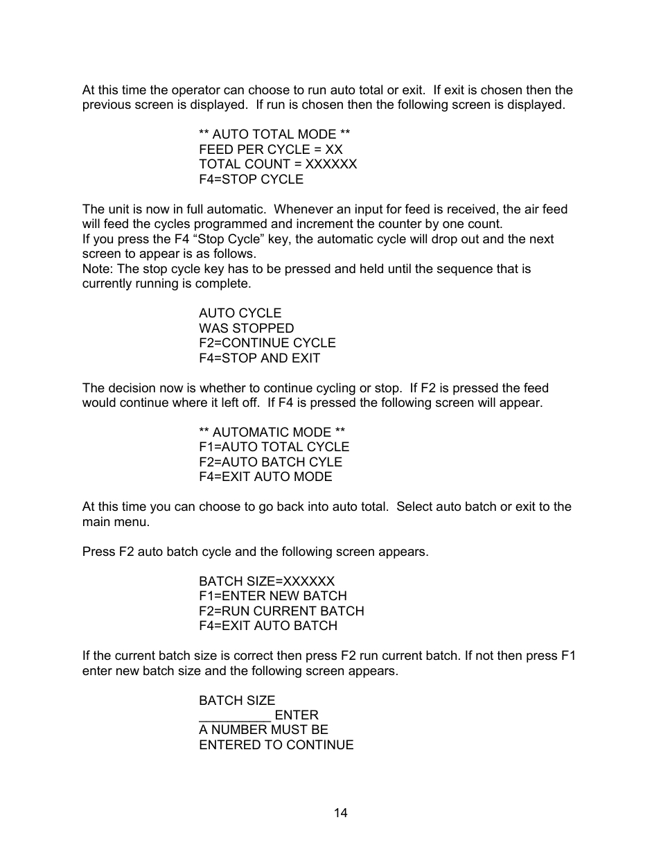 Rapid-Air AIR FEED / CUT-TO-LENGTH WITH KEYPAD User Manual | Page 15 / 21