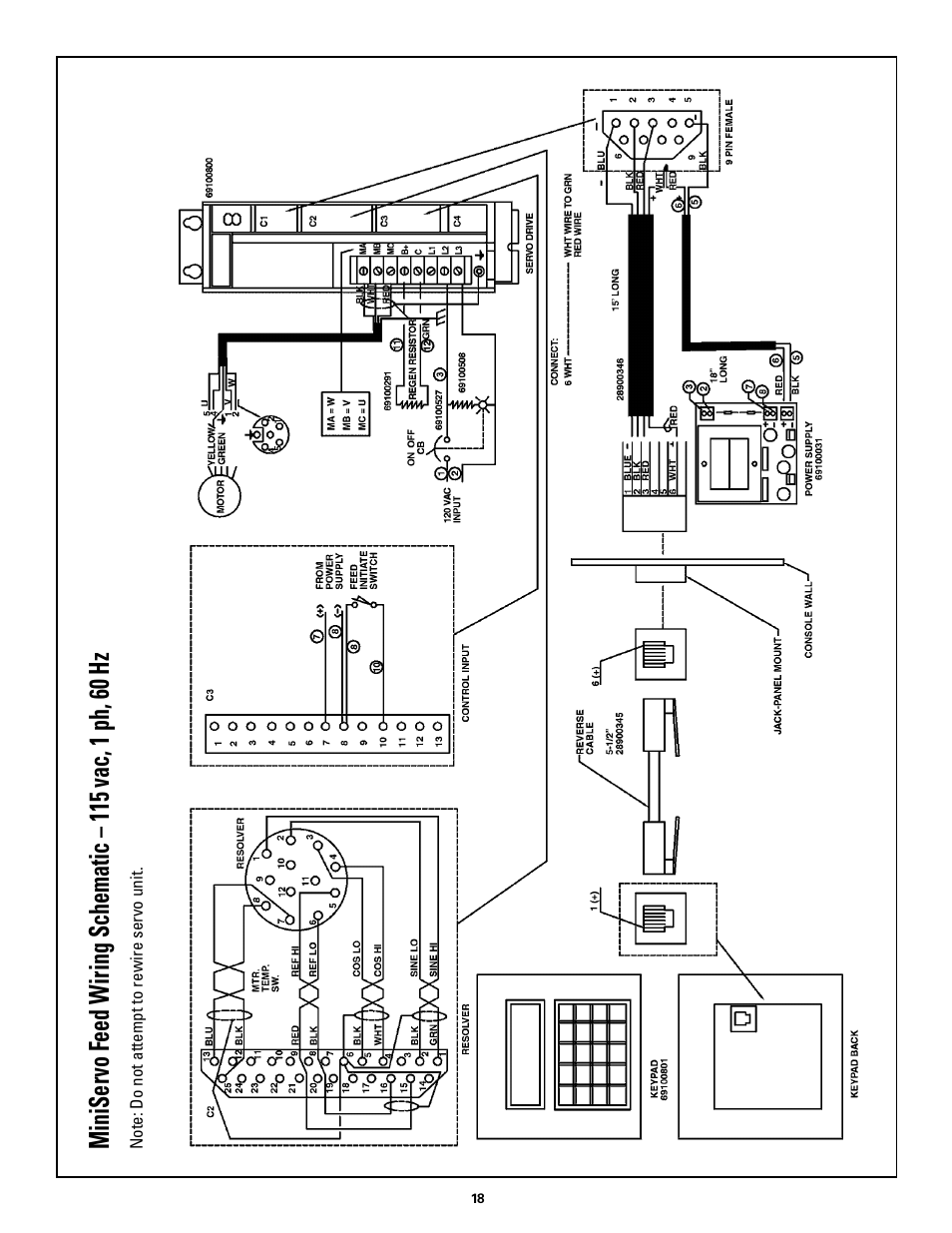 Rapid-Air MINI-SERVO FEED: MS2, MS4 & MS8. 115vac, 1ph, 60hz User Manual | Page 18 / 18