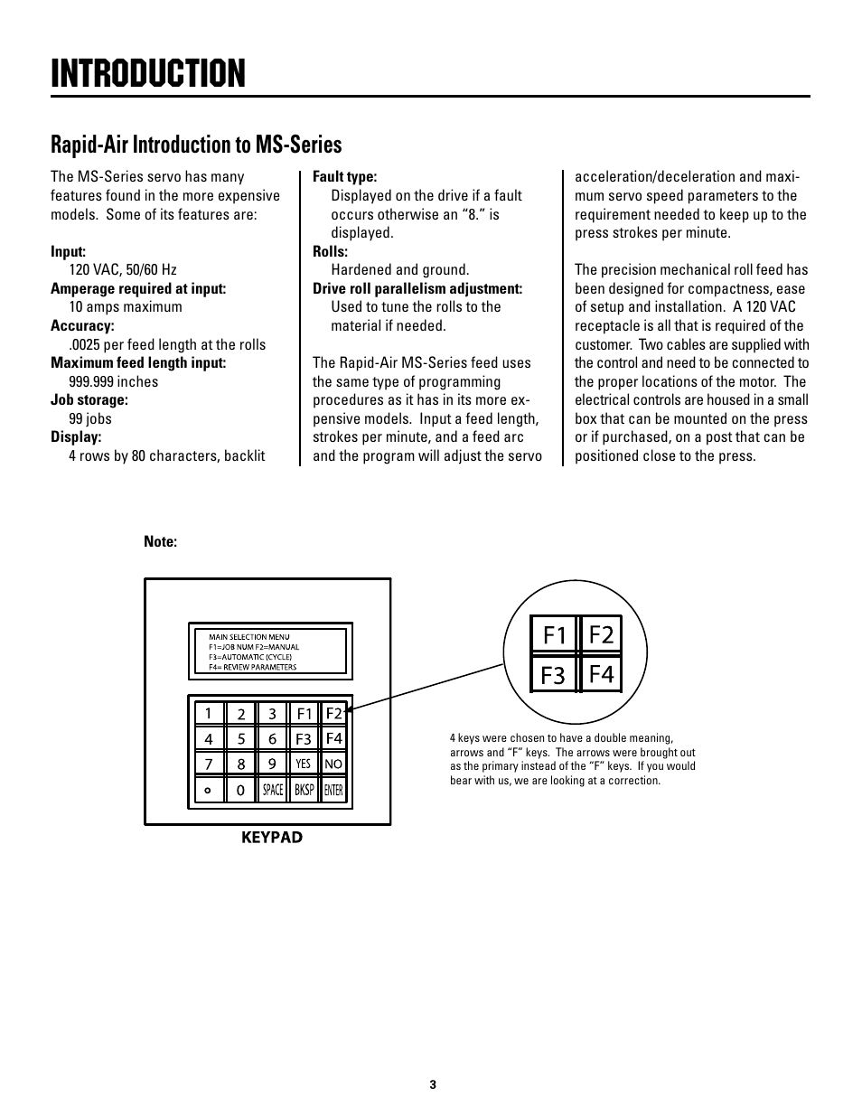 Introduction, Rapid-air.introduction.to.ms-series | Rapid-Air MINI-SERVO FEED: MS2, MS4 & MS8. 115vac, 1ph, 60hz User Manual | Page 3 / 18