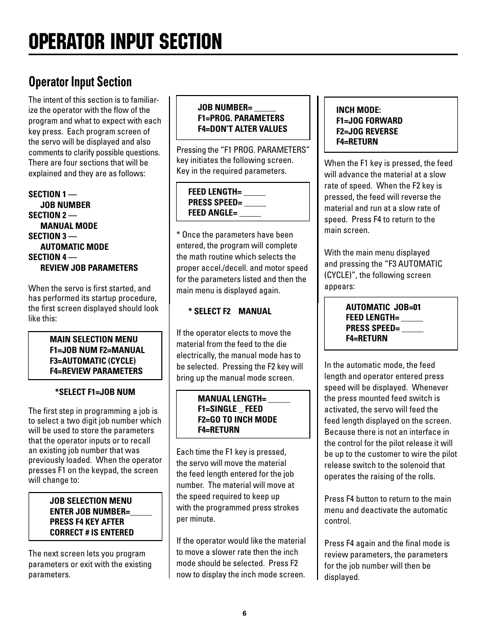 Rapid-Air MINI-SERVO FEED: MS2, MS4 & MS8. 115vac, 1ph, 60hz User Manual | Page 6 / 18