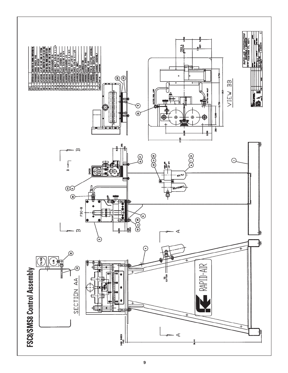 Fsc8/sms8 control assembly | Rapid-Air SMART MINI-SERVO FEED CUT-TO-LENGTH: SMS2, SMS4, SMS8 User Manual | Page 9 / 23