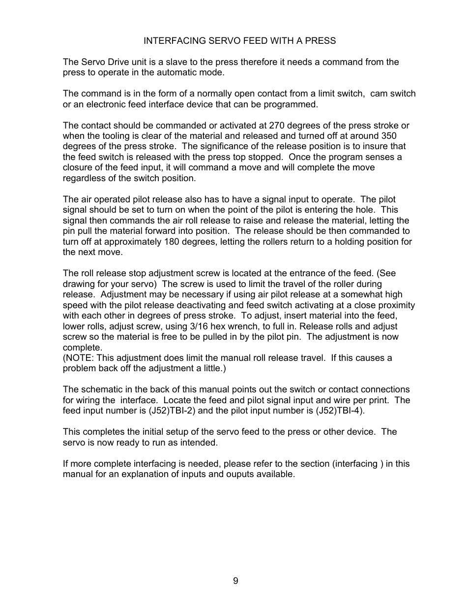 Rapid-Air SERVO FEED: 200T & TX User Manual | Page 10 / 44