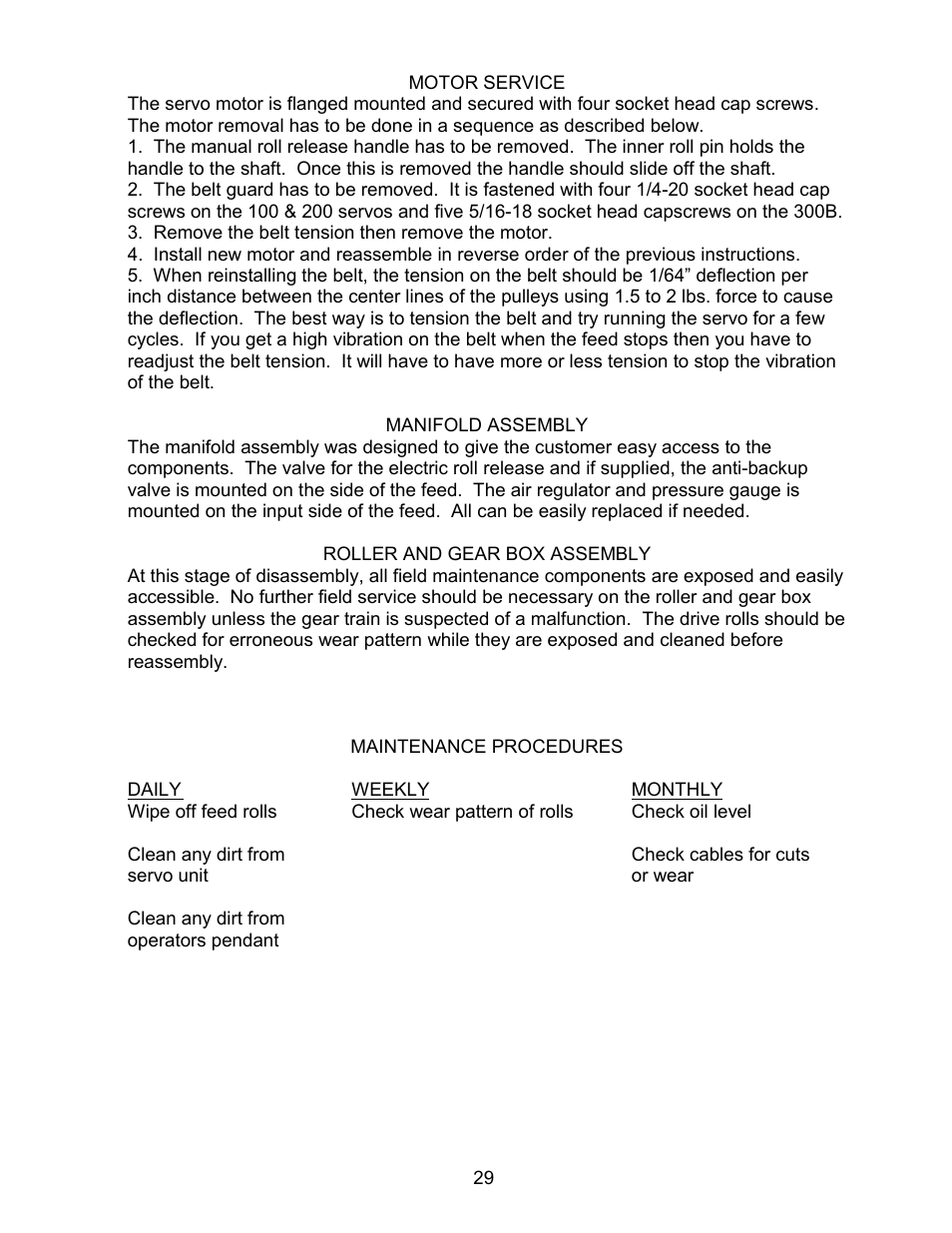 Rapid-Air SERVO FEED: 200T & TX User Manual | Page 30 / 44
