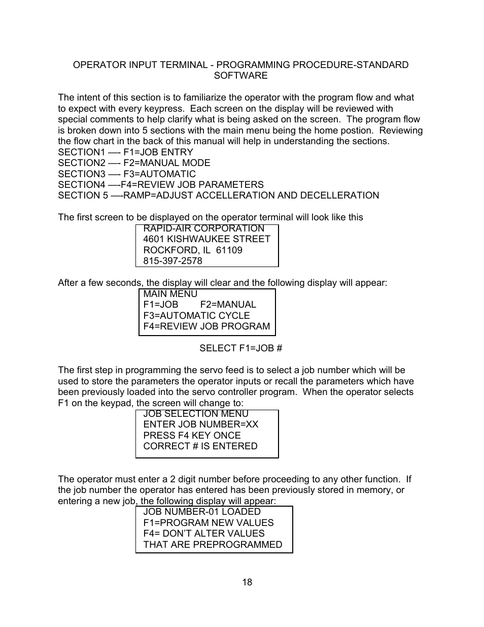 Rapid-Air SERVO FEED GAG FEED: 950 SERIES User Manual | Page 19 / 34