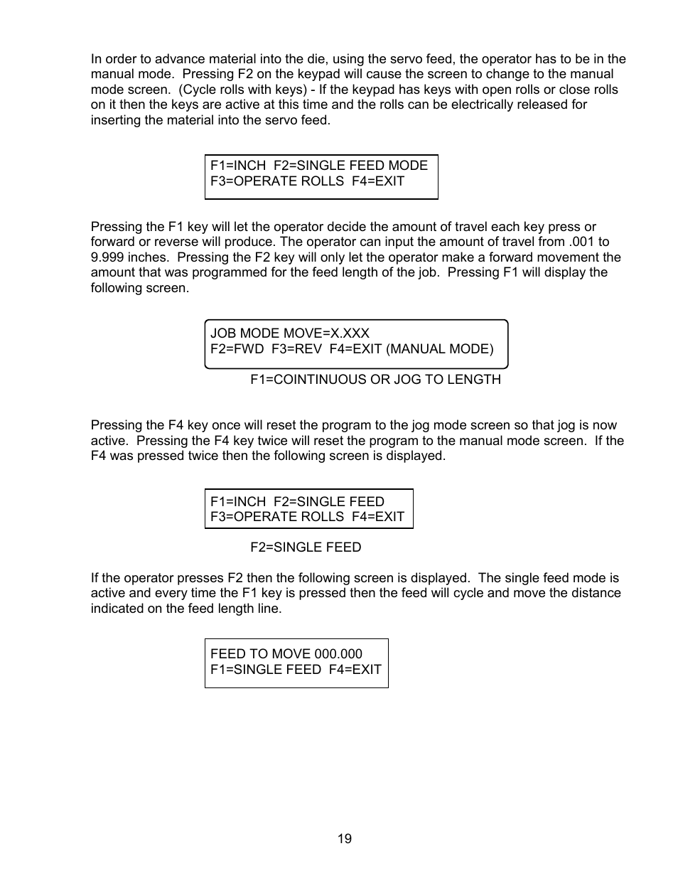 Rapid-Air SERVO FEED WITH TRANSTERM: C, S, X, HT SERIES User Manual | Page 20 / 33