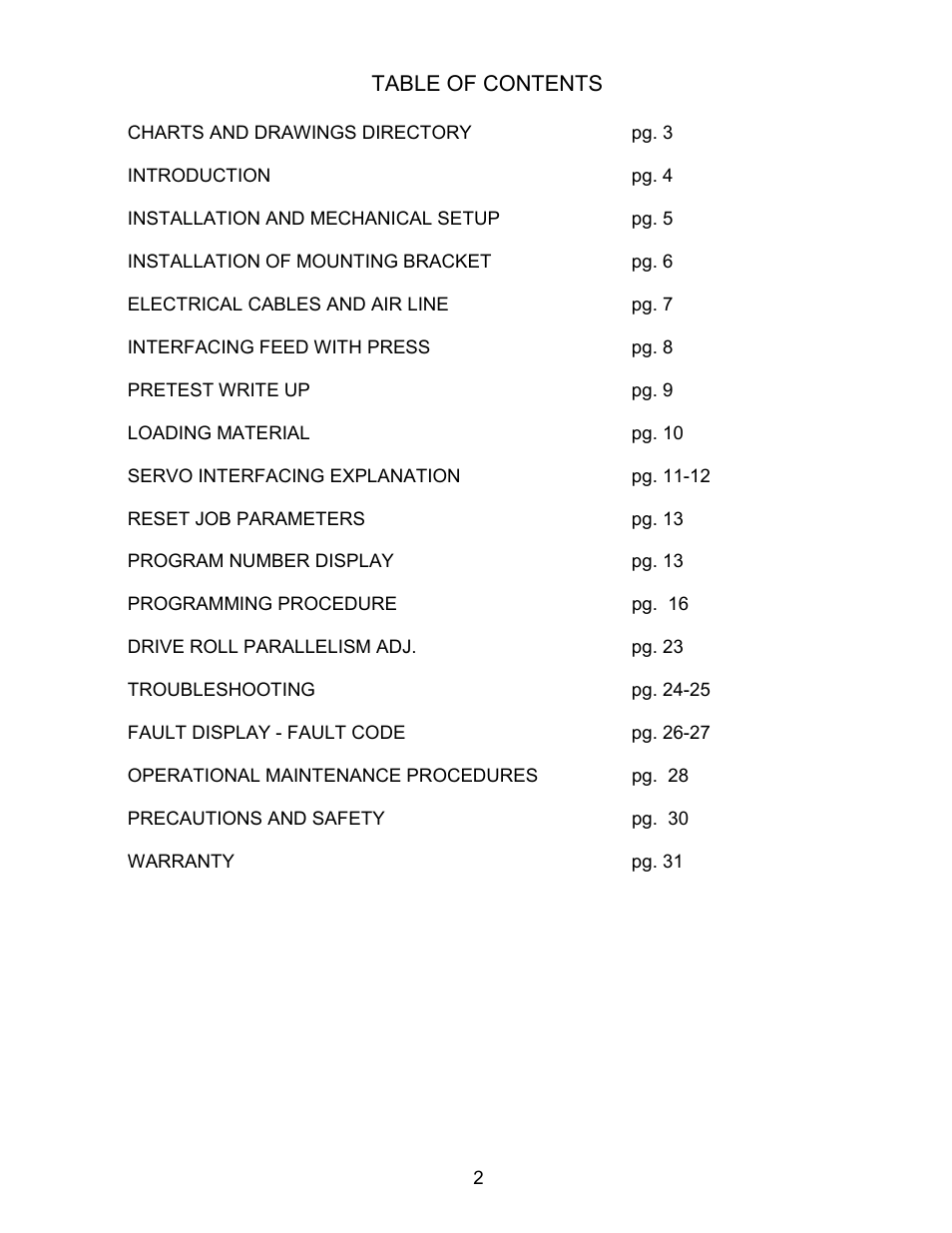 Rapid-Air SERVO FEED: KBX SERIES User Manual | Page 3 / 35