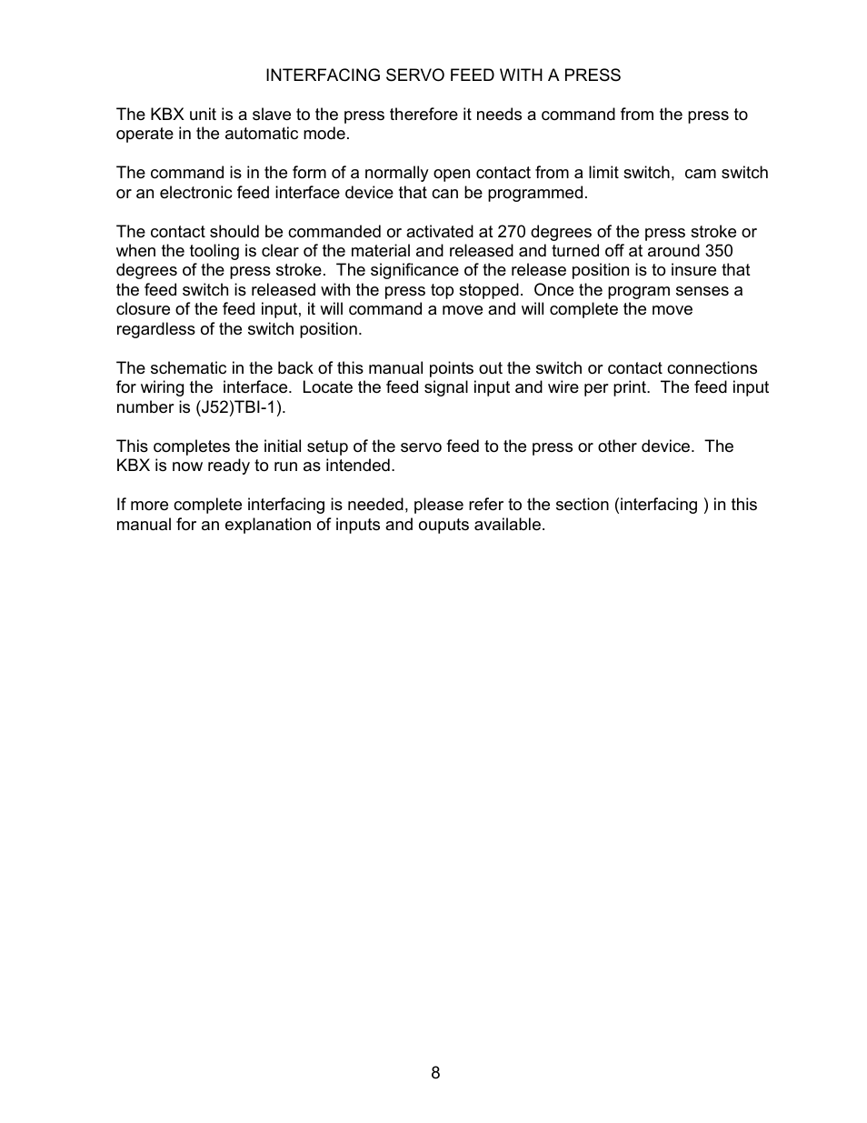 Rapid-Air SERVO FEED: KBX SERIES User Manual | Page 9 / 35