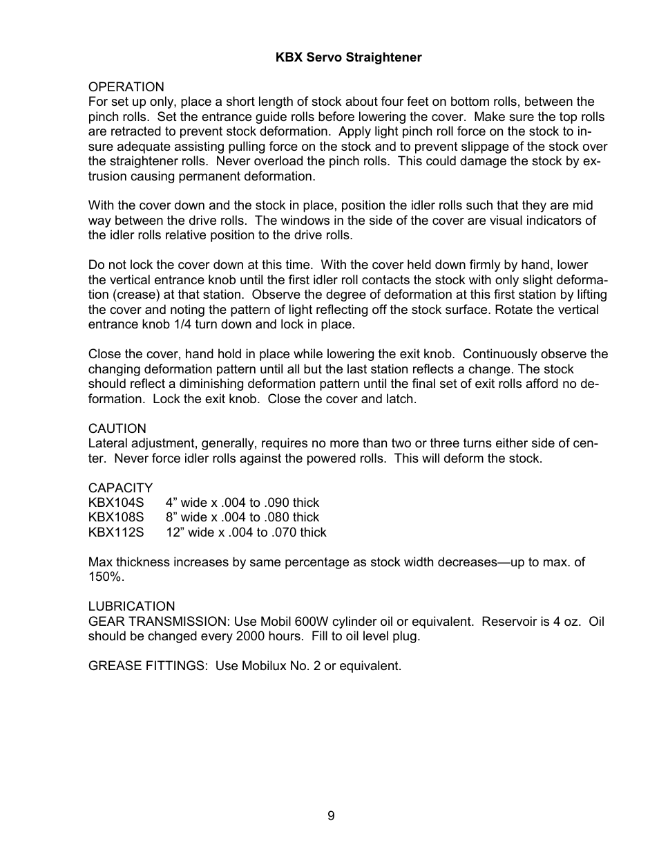 Rapid-Air SERVO FEED WITH PILOT RELEASE: KBX SERIES User Manual | Page 10 / 36