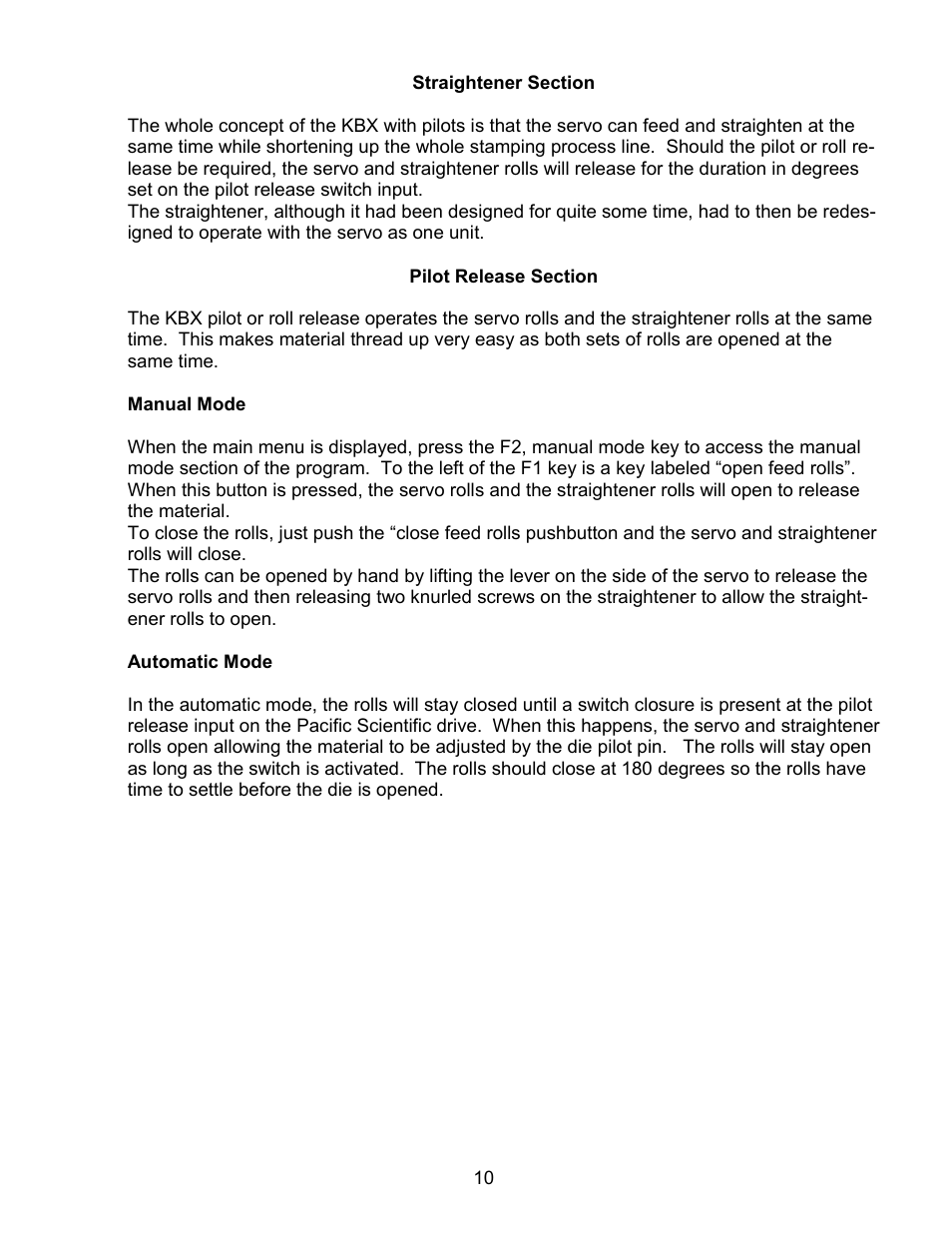 Rapid-Air SERVO FEED WITH PILOT RELEASE: KBX SERIES User Manual | Page 11 / 36