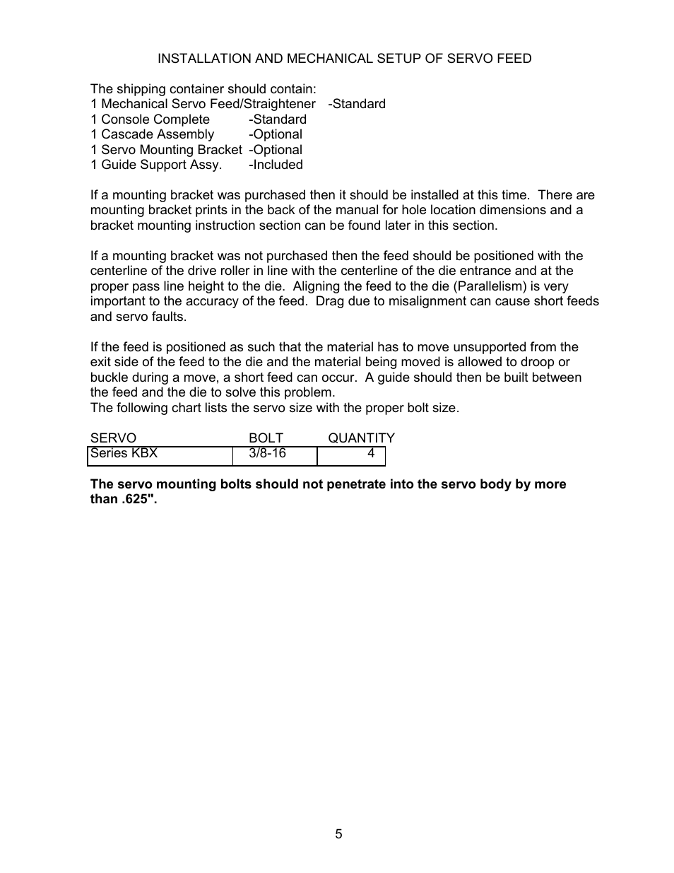 Rapid-Air SERVO FEED WITH PILOT RELEASE: KBX SERIES User Manual | Page 6 / 36