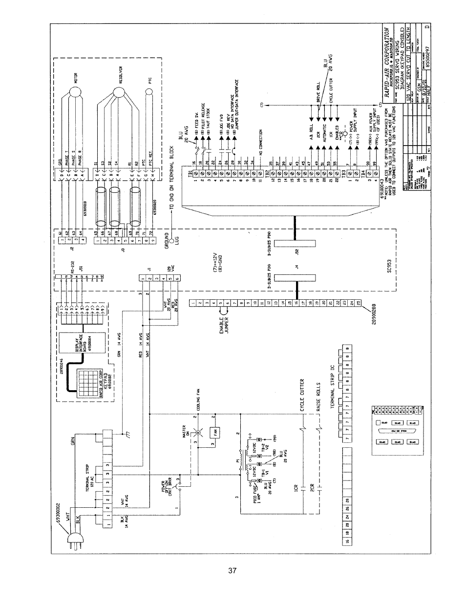 Rapid-Air SERVO FEED WITH CUT-TO-LENGTH: 100, 200 & 300 SERIES User Manual | Page 38 / 41