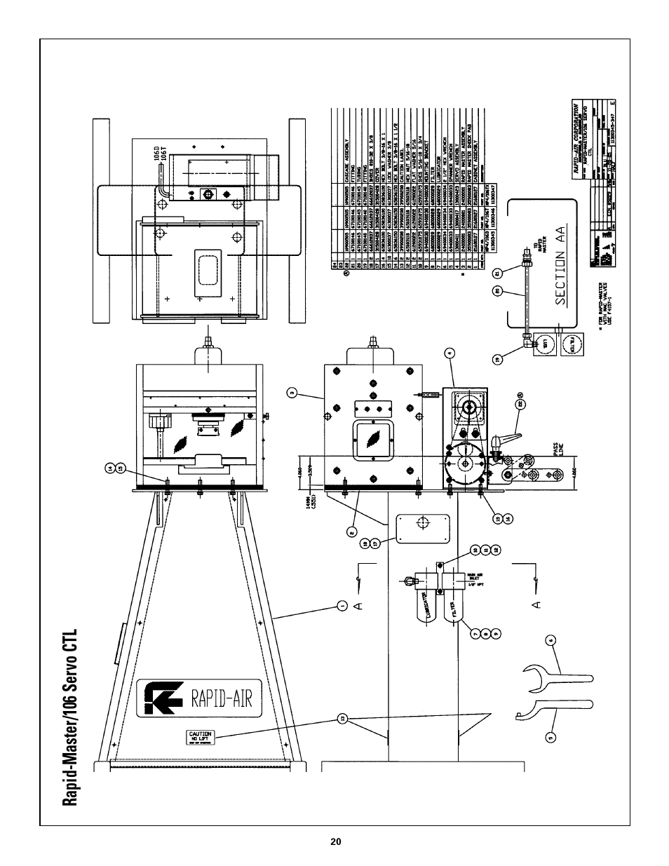 Rapid-master/106 .servo .ctl | Rapid-Air SERVO FEED / RAPID MASTER User Manual | Page 20 / 26