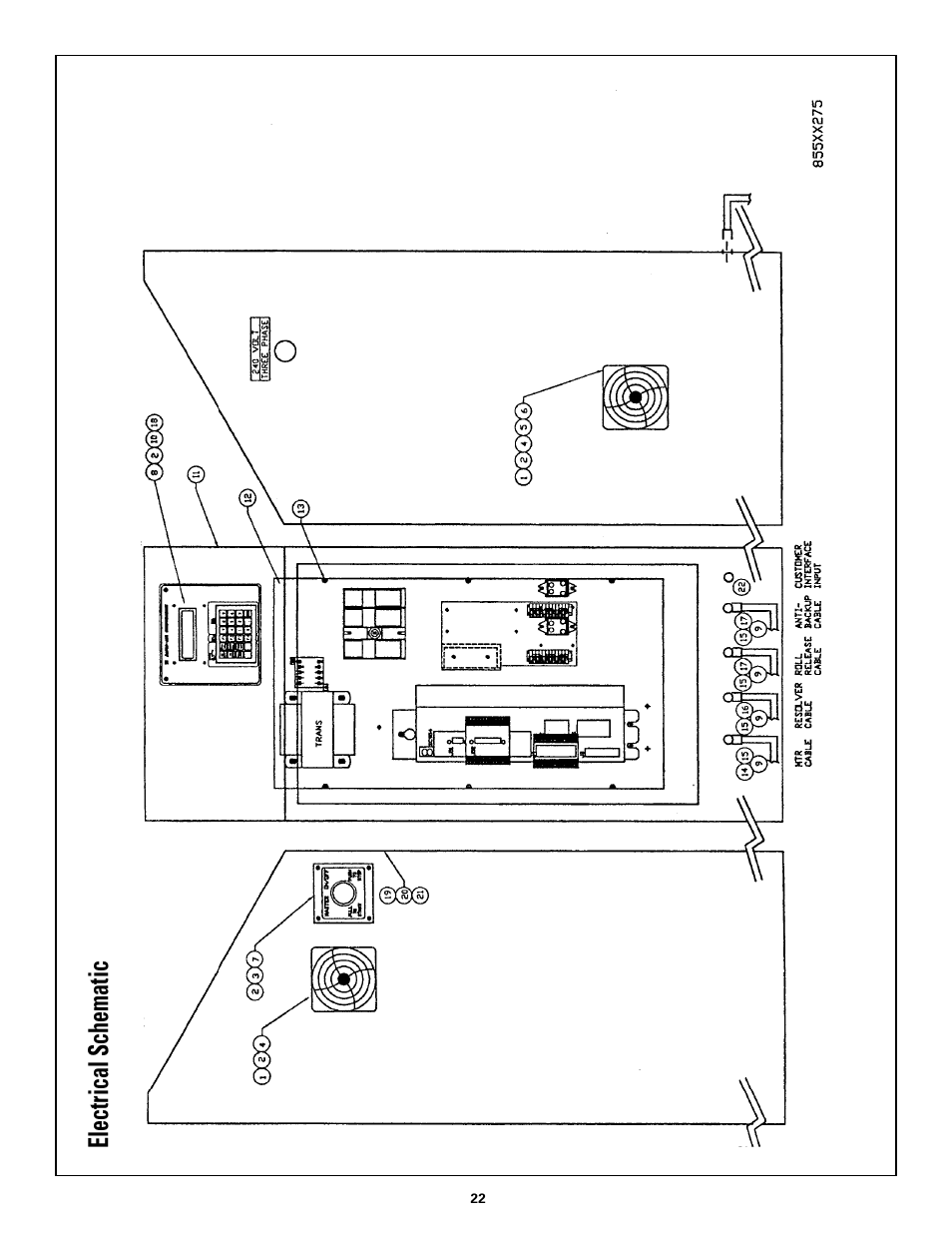 Electrical .schematic | Rapid-Air SERVO FEED / RAPID MASTER User Manual | Page 22 / 26