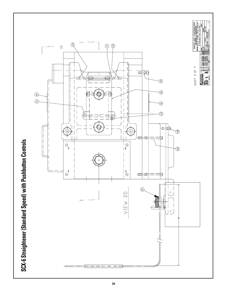 Rapid-Air STRAIGHTENER and PUSHBUTTON RAPID-ROLL: SC SERIES User Manual | Page 31 / 44