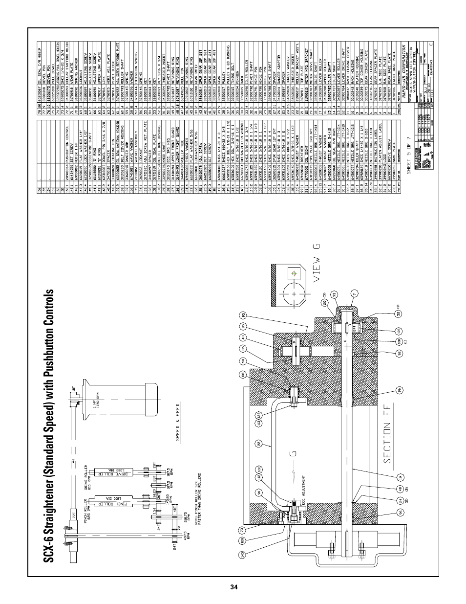 Rapid-Air STRAIGHTENER and PUSHBUTTON RAPID-ROLL: SC SERIES User Manual | Page 34 / 44