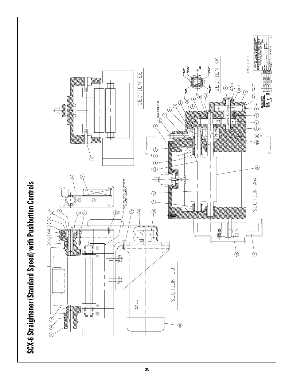 Rapid-Air STRAIGHTENER and PUSHBUTTON RAPID-ROLL: SC SERIES User Manual | Page 35 / 44
