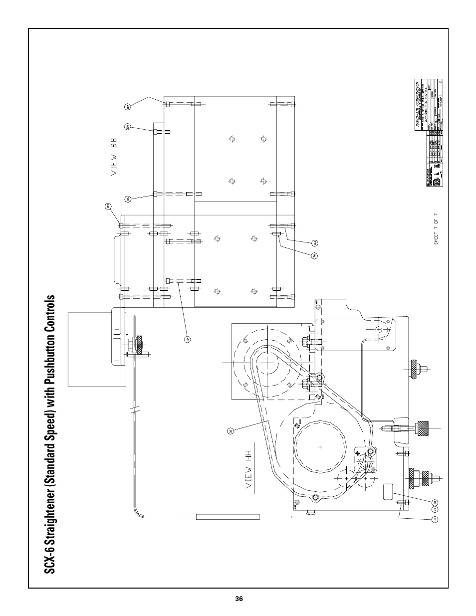 Rapid-Air STRAIGHTENER and PUSHBUTTON RAPID-ROLL: SC SERIES User Manual | Page 36 / 44