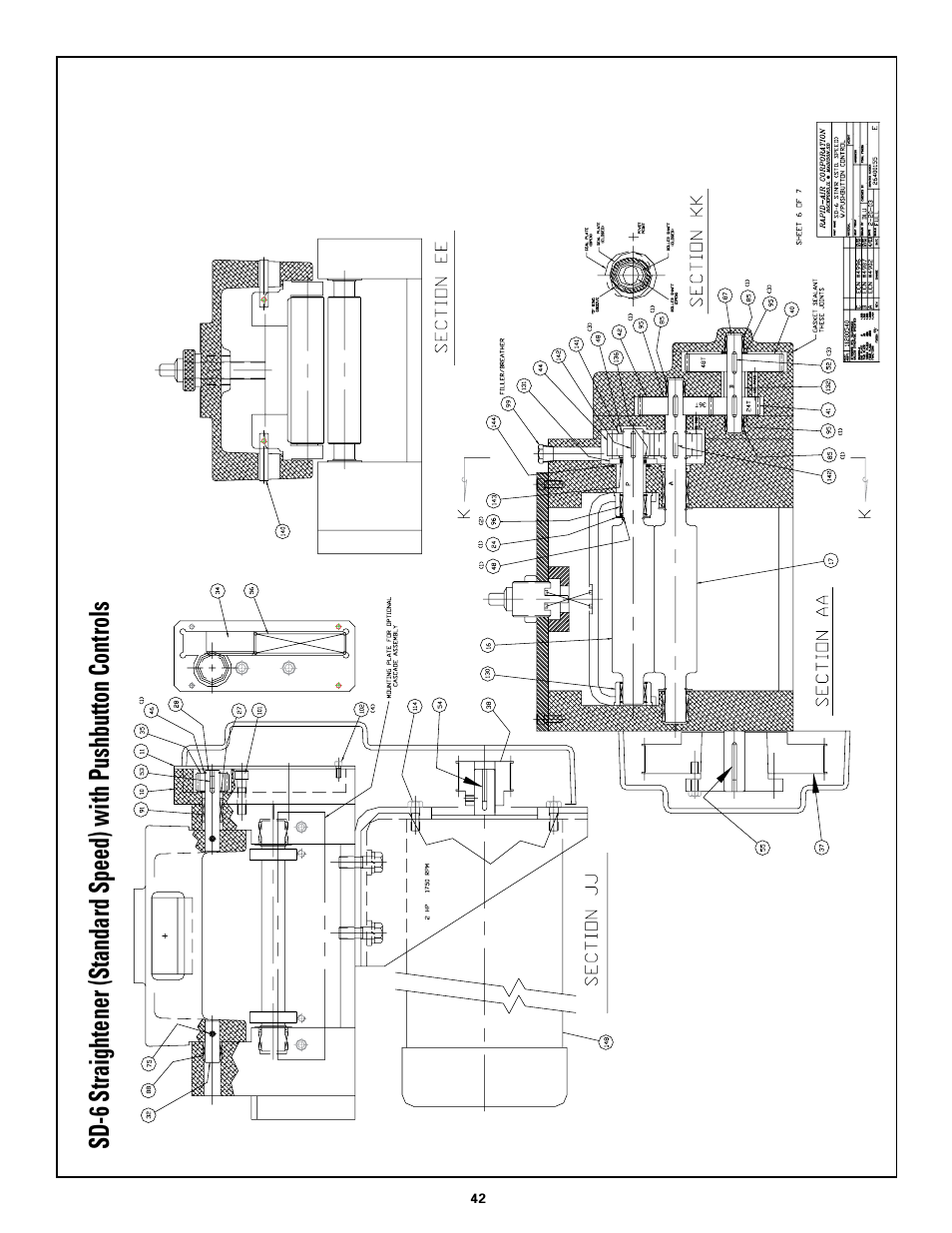 Rapid-Air STRAIGHTENER and PUSHBUTTON RAPID-ROLL: SC SERIES User Manual | Page 42 / 44