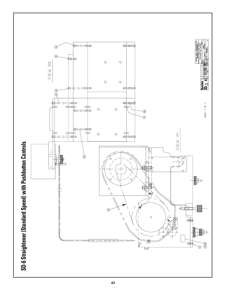 Rapid-Air STRAIGHTENER and PUSHBUTTON RAPID-ROLL: SC SERIES User Manual | Page 43 / 44