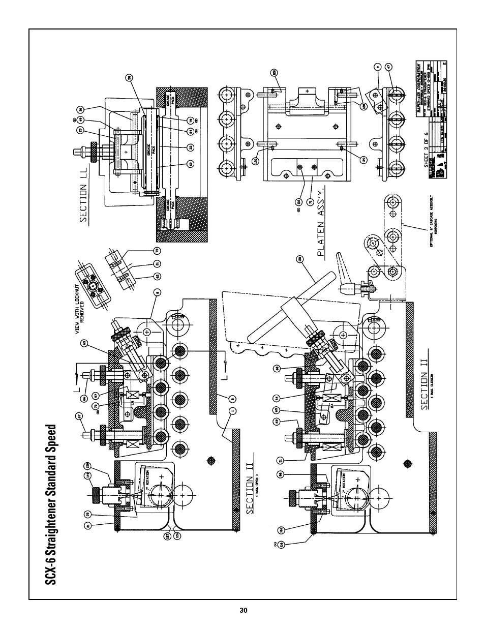 Scx-6 straightener standard speed | Rapid-Air STRAIGHTENER / RAPID-ROLL: SA3 - SD with compact control User Manual | Page 30 / 38