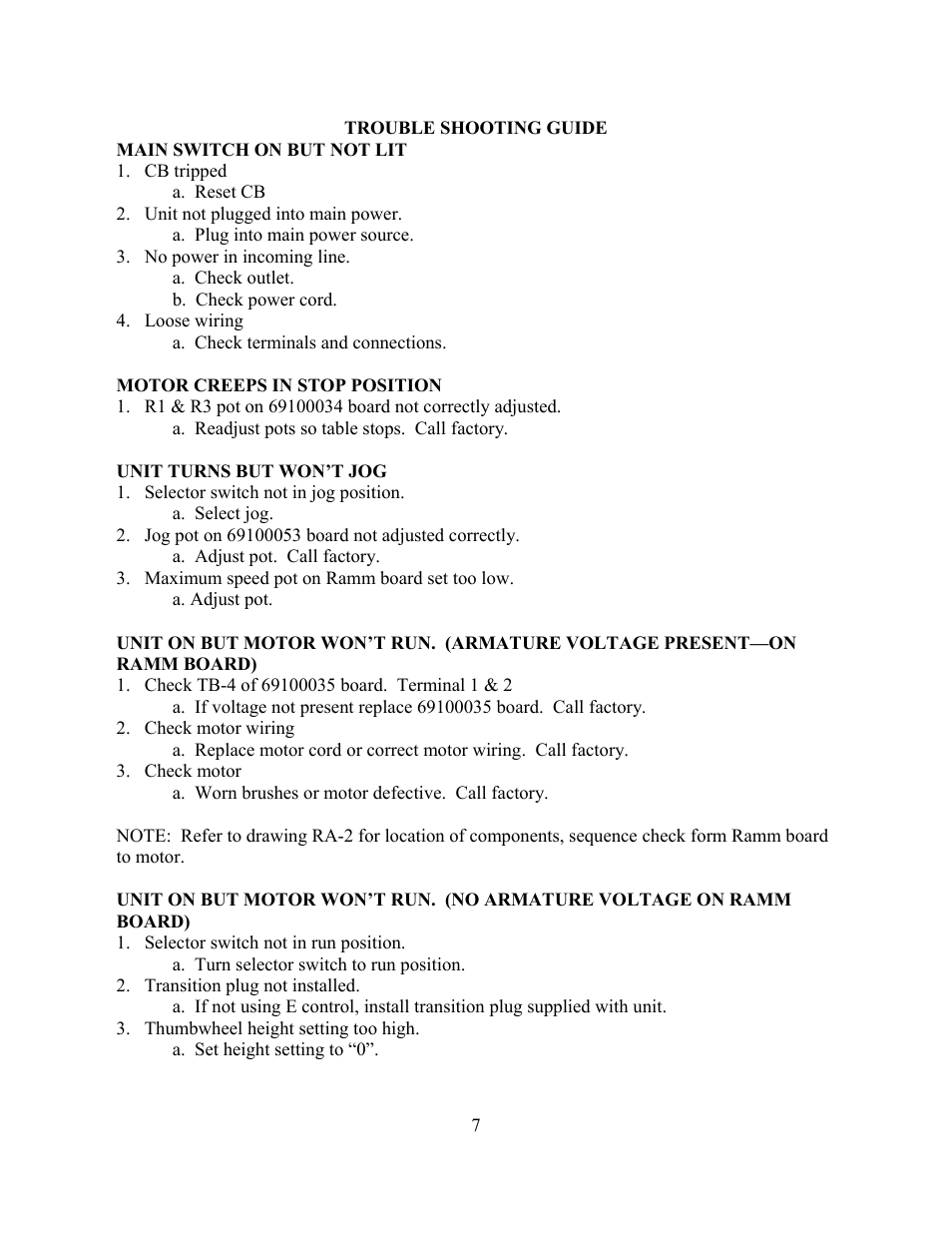 Rapid-Air CABINET REEL: R50, R60 & R70 SERIES User Manual | Page 8 / 19