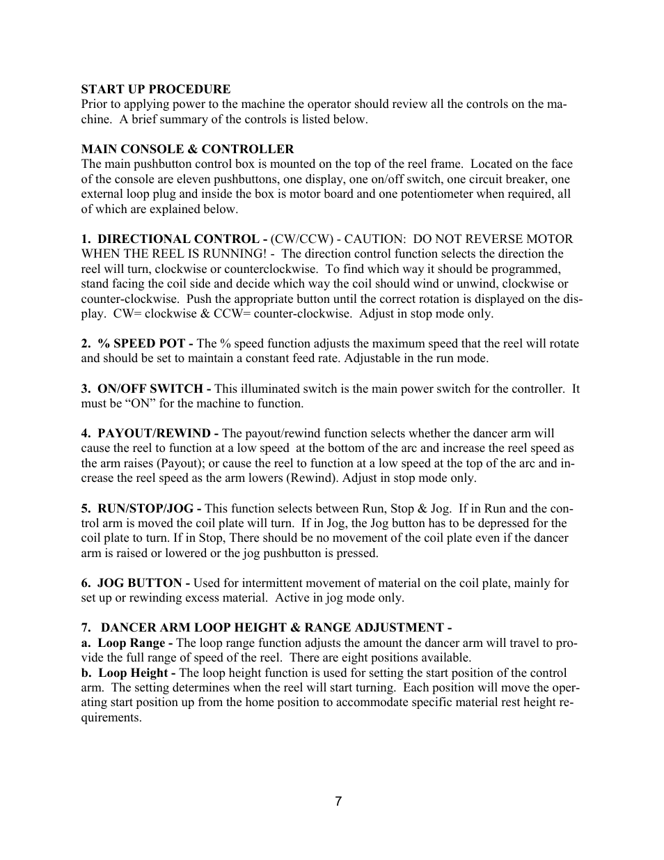 Rapid-Air CABINET REEL WITH DISPLAY KEYPAD User Manual | Page 7 / 20