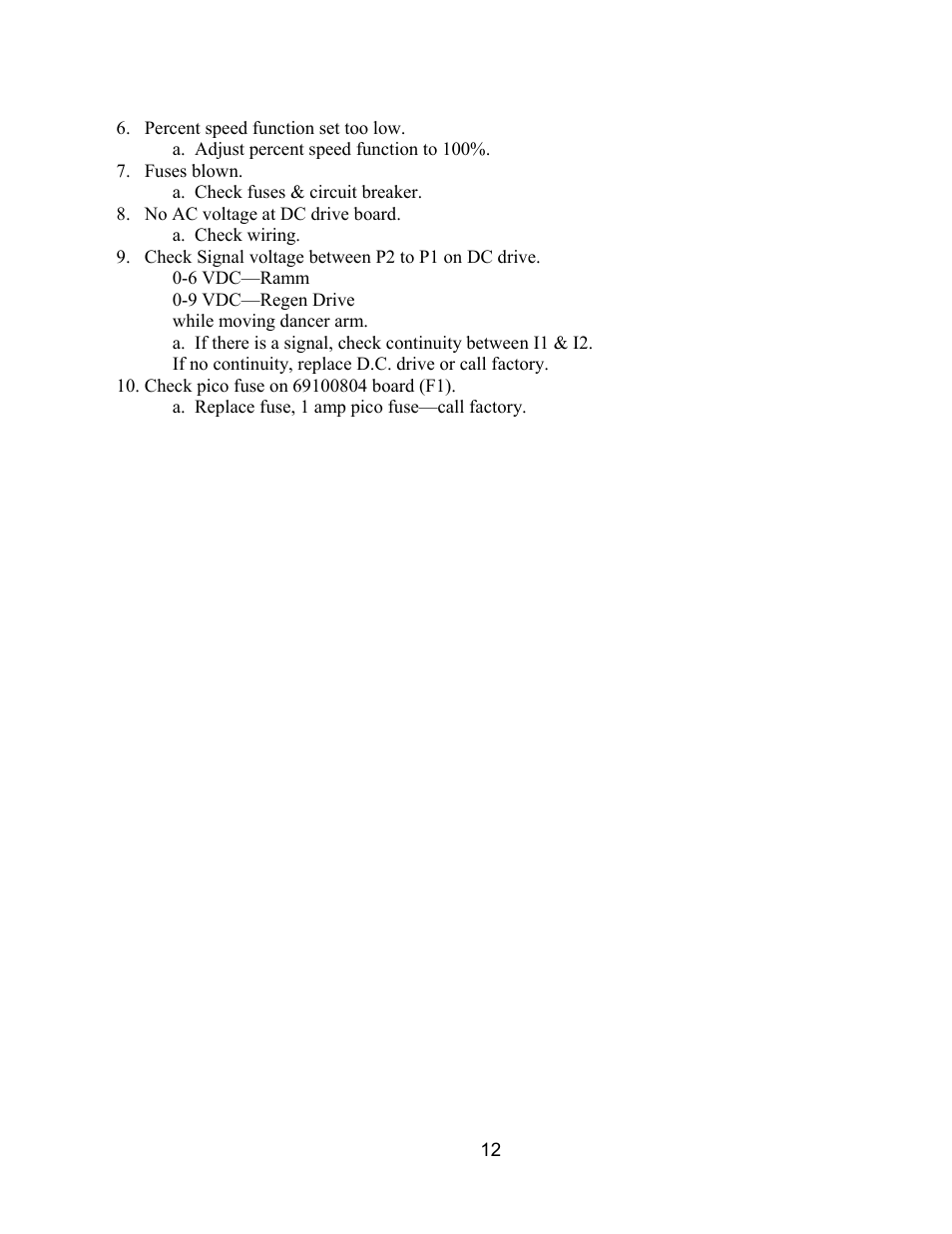 Rapid-Air PALLET MASTER (PMDH): PMDH35 & PMDH50. 115VAC, 1PH, 60HZ User Manual | Page 12 / 21