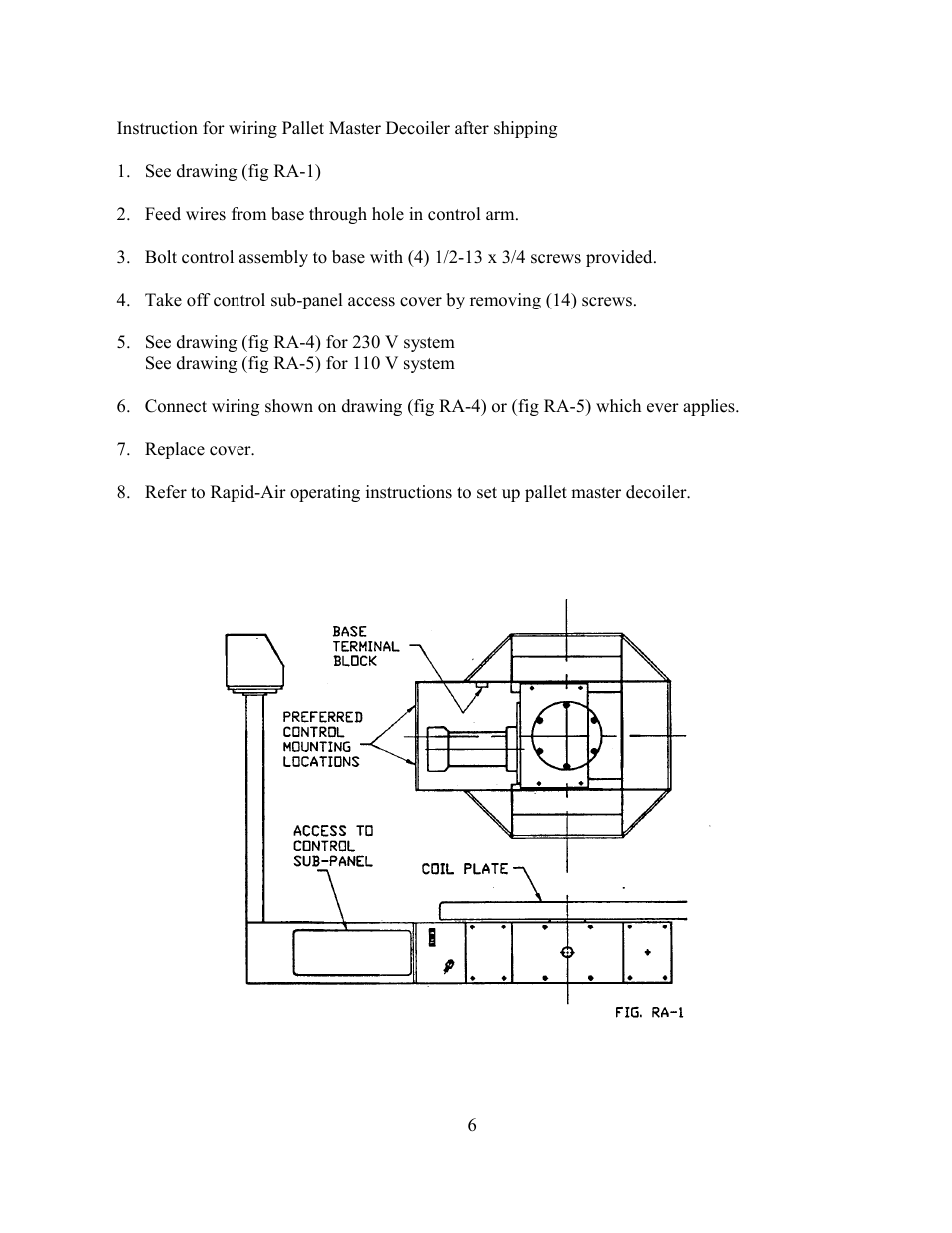 Rapid-Air PALLET MASTER (PMD) HIGH SPEED: 35, 50 & 100 SERIES User Manual | Page 6 / 21