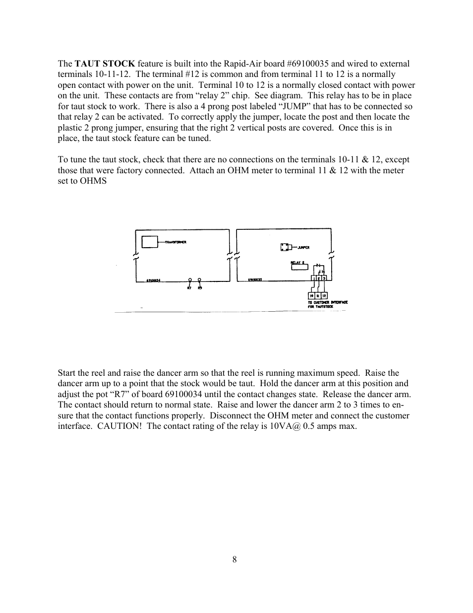 Rapid-Air PALLET MASTER (PMD) HIGH SPEED: 35, 50 & 100 SERIES User Manual | Page 8 / 21