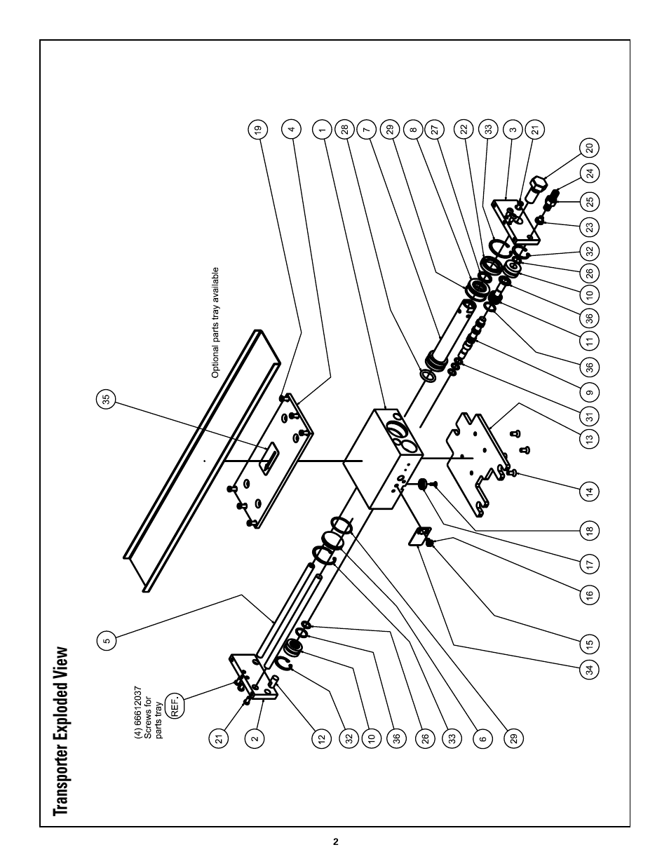 Transporter exploded v iew | Rapid-Air TRANSPORTER: TC3 & TW6 User Manual | Page 2 / 3