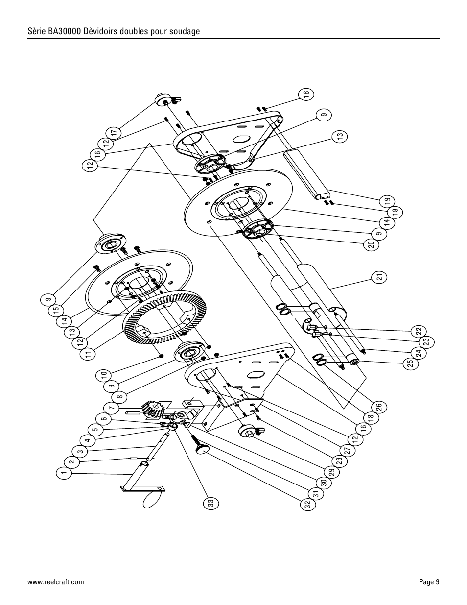 Reelcraft Series BA30000 Welding Hose Reels User Manual | Page 11 / 12