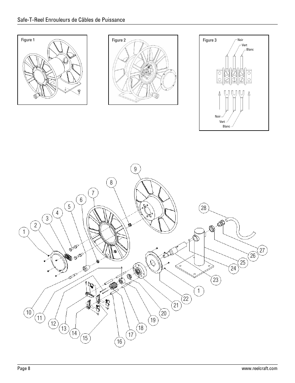 Reelcraft Safe-T-Reel Power Cable Reels (T-15xx-x) User Manual | Page 8 / 9