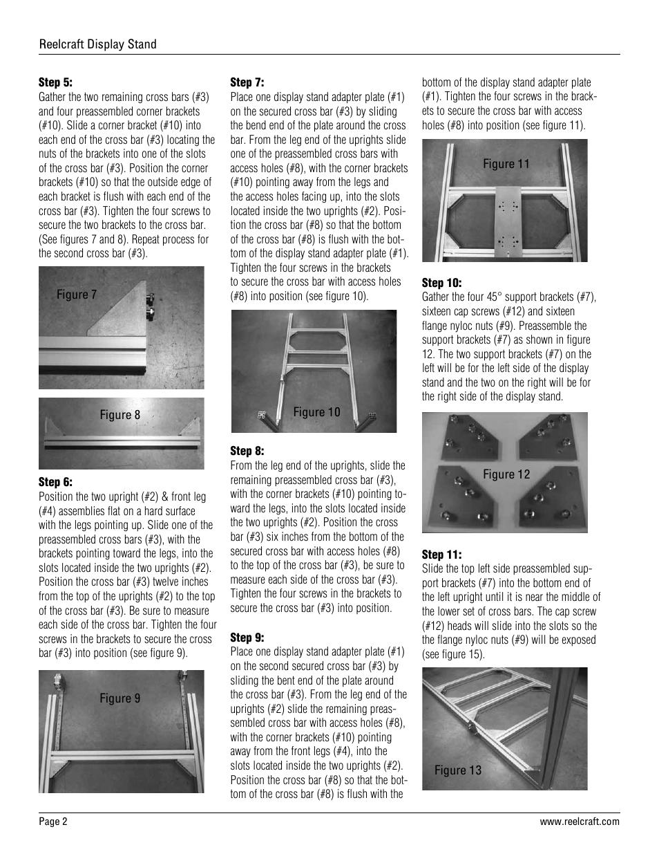 Reelcraft Display Stand User Manual | Page 2 / 6