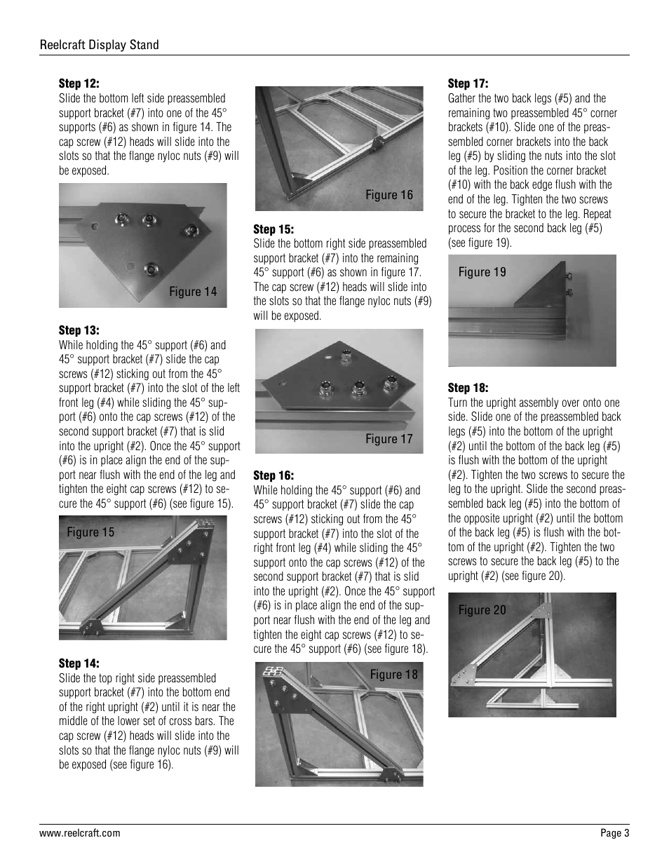 Reelcraft Display Stand User Manual | Page 3 / 6