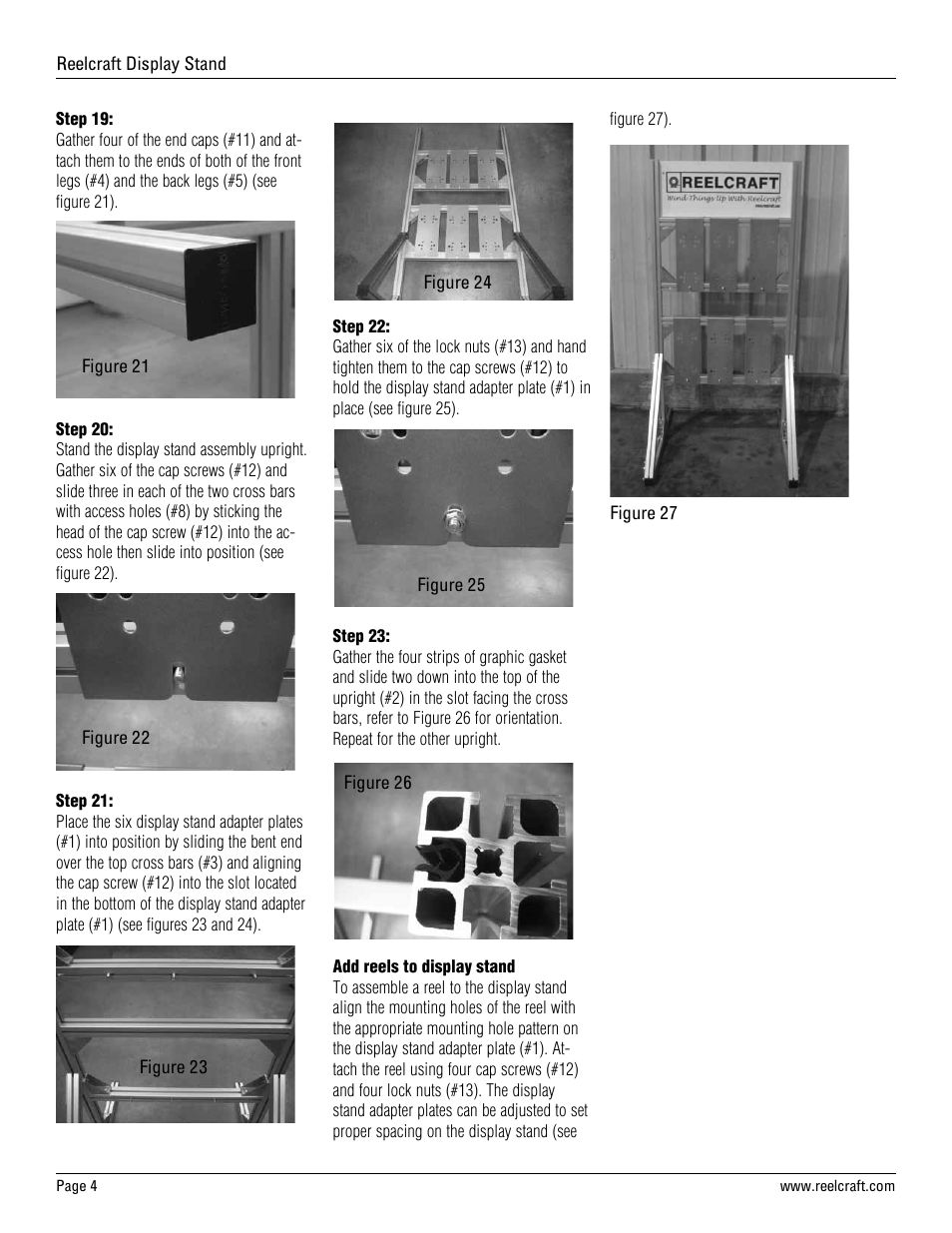 Reelcraft Display Stand User Manual | Page 4 / 6