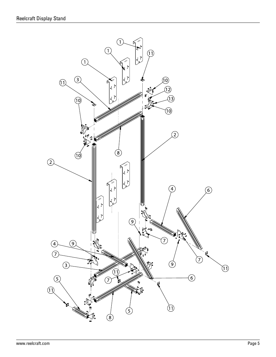 Reelcraft Display Stand User Manual | Page 5 / 6