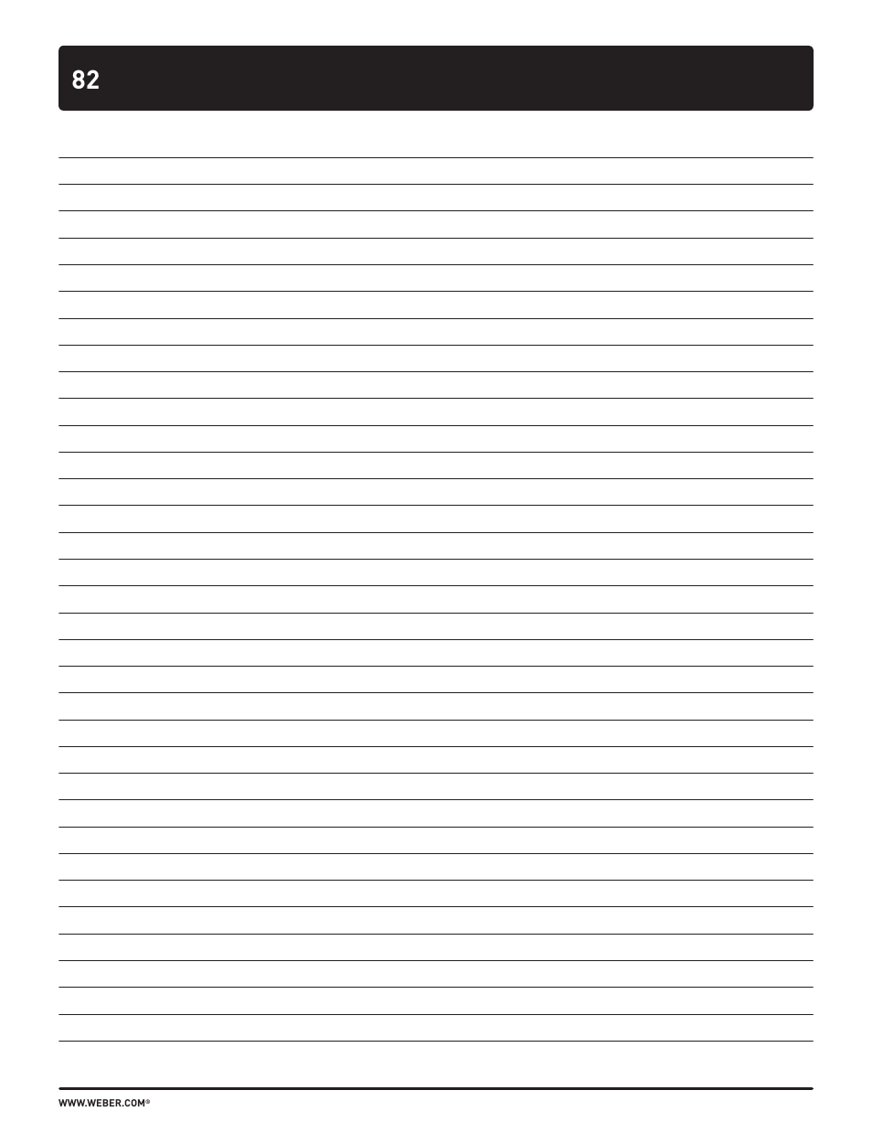 weber HOLZKOHLEGRILLS User Manual | Page 82 / 84