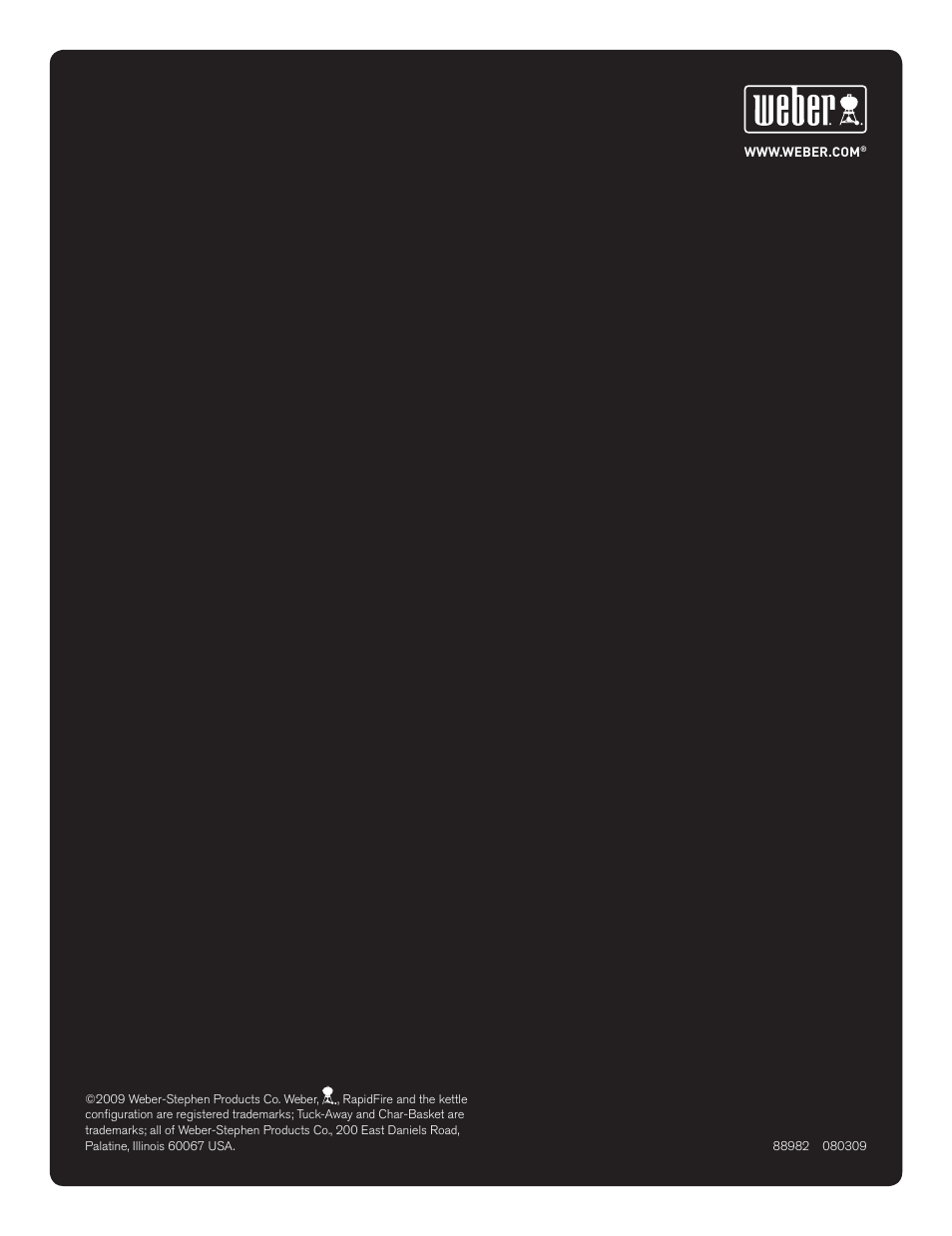 weber HOLZKOHLEGRILLS User Manual | Page 84 / 84