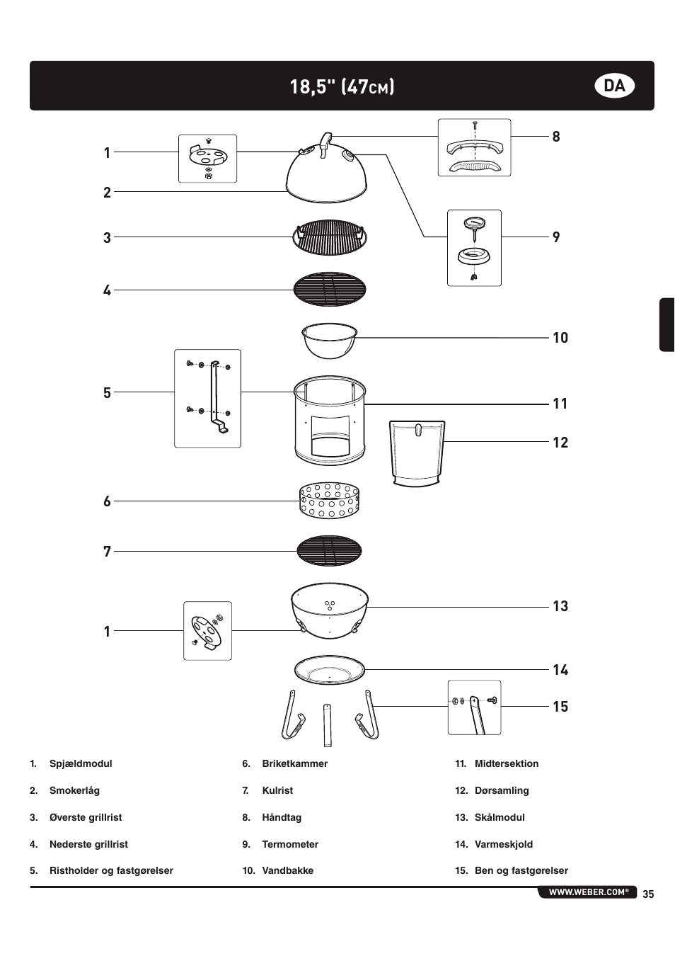 weber 185 User Manual | Page 35 / 140