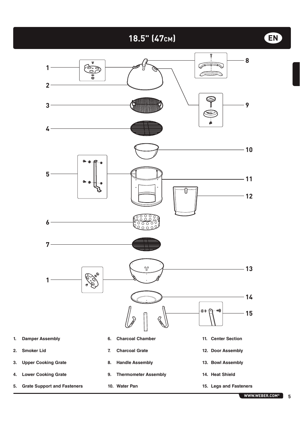 weber 185 User Manual | Page 5 / 140