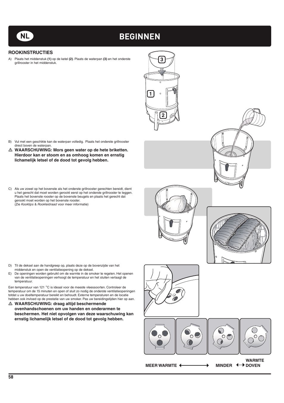 Beginnen | weber 185 User Manual | Page 58 / 140