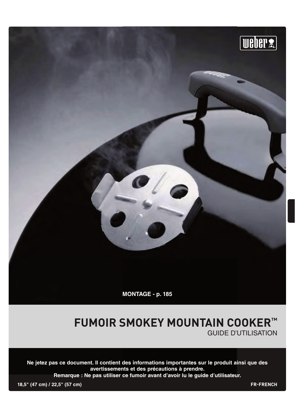 Fumoir smokey mountain cooker | weber 185 User Manual | Page 63 / 140