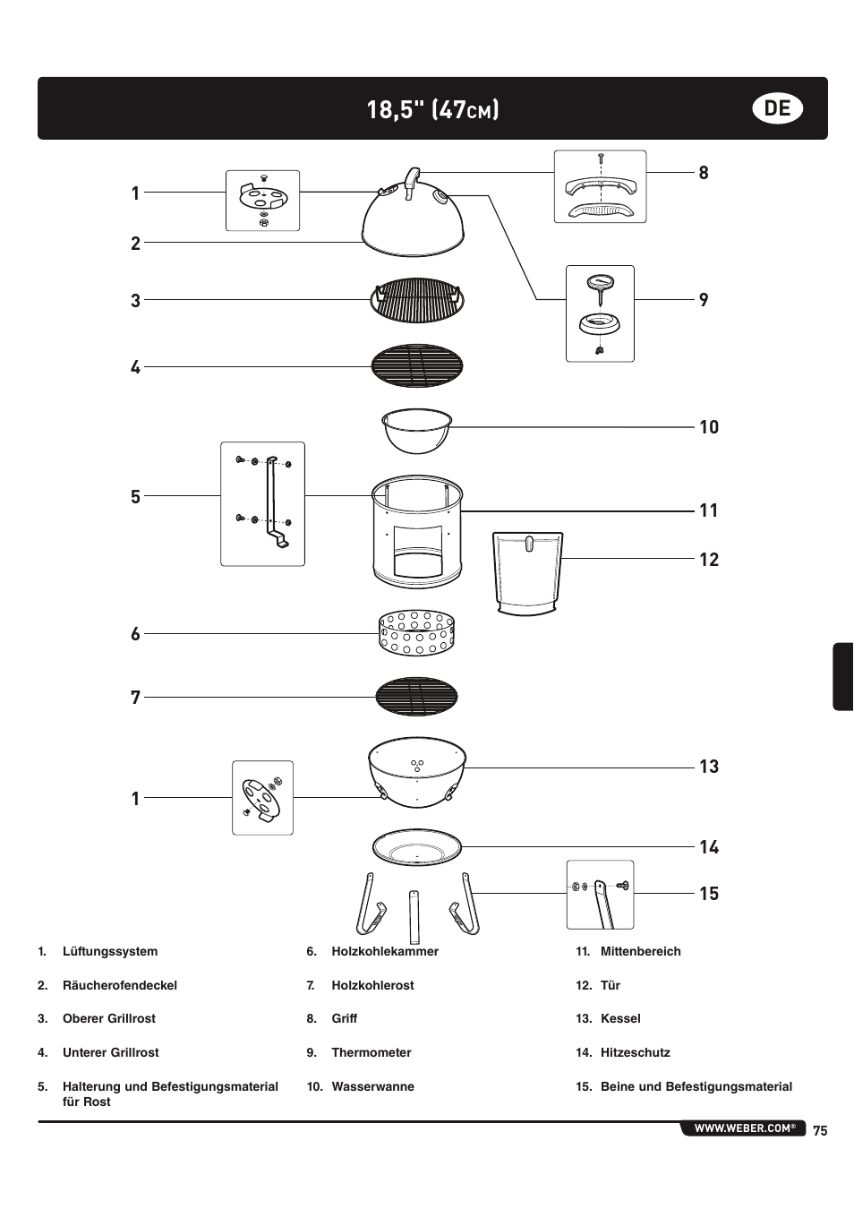 weber 185 User Manual | Page 75 / 140