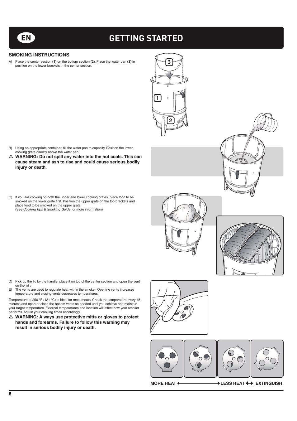 Getting started | weber 185 User Manual | Page 8 / 140