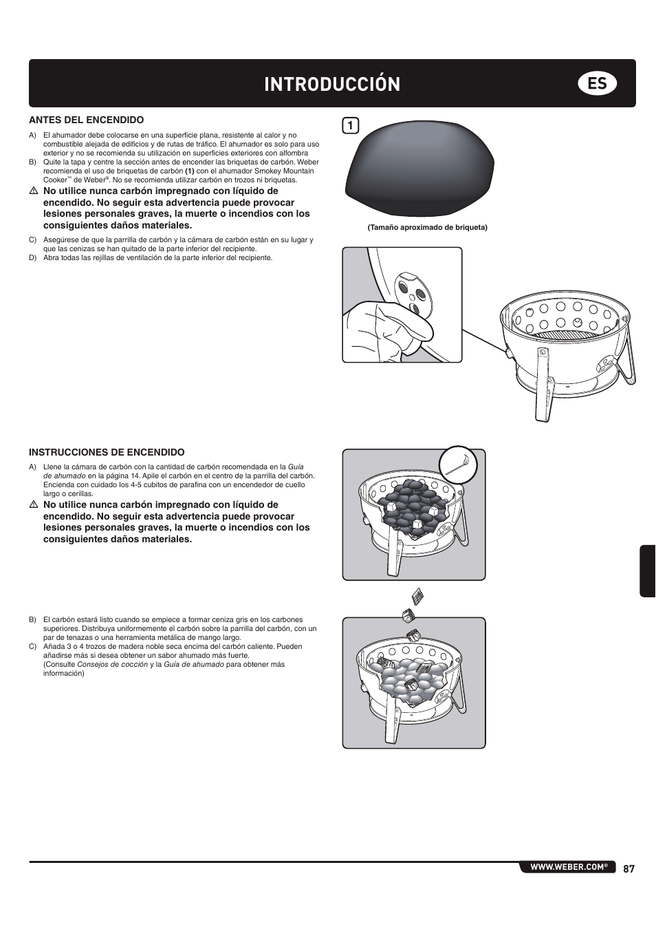 Introducción | weber 185 User Manual | Page 87 / 140