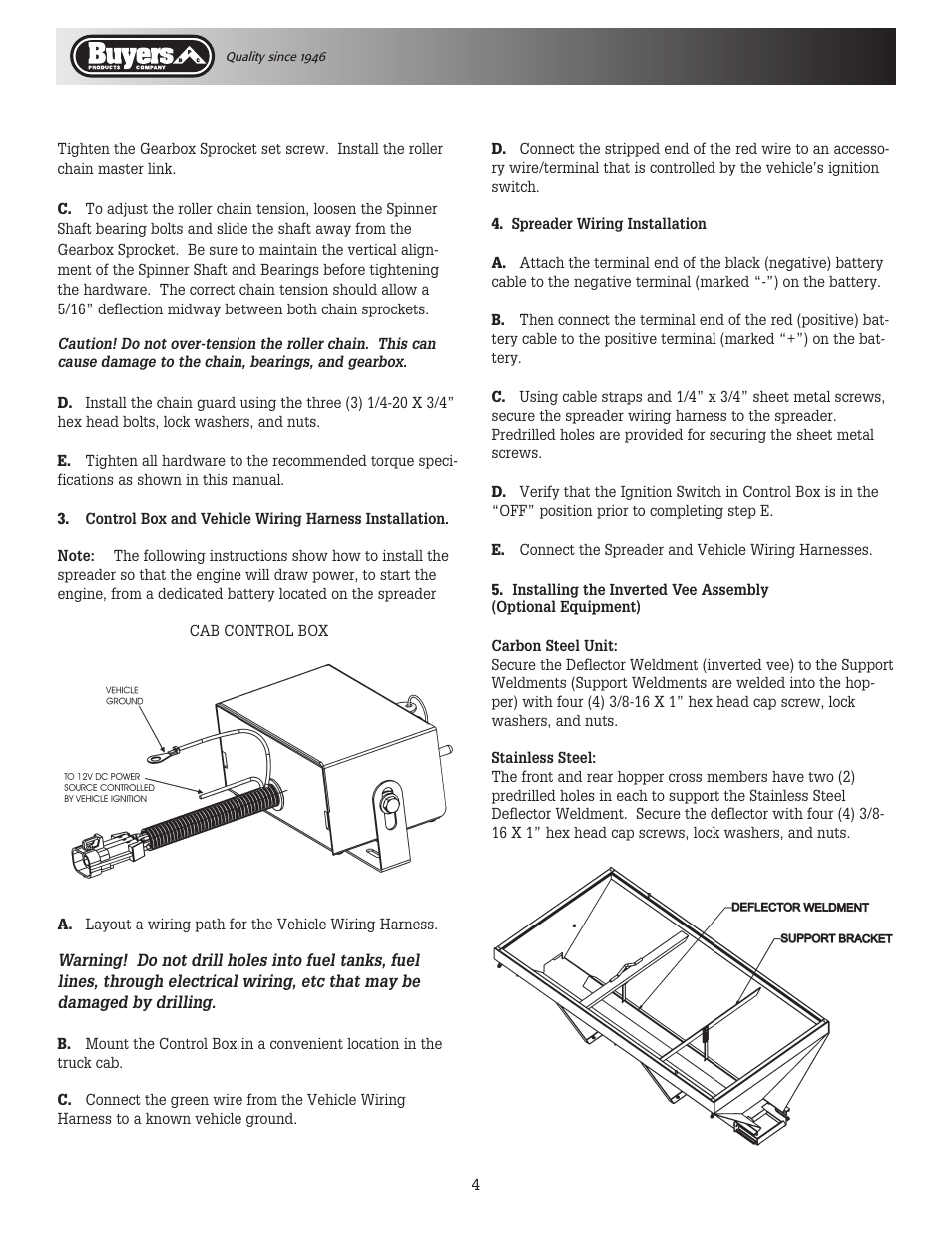 SaltDogg SCH096 Series Self-Contained Hopper Spreader User Manual | Page 4 / 16