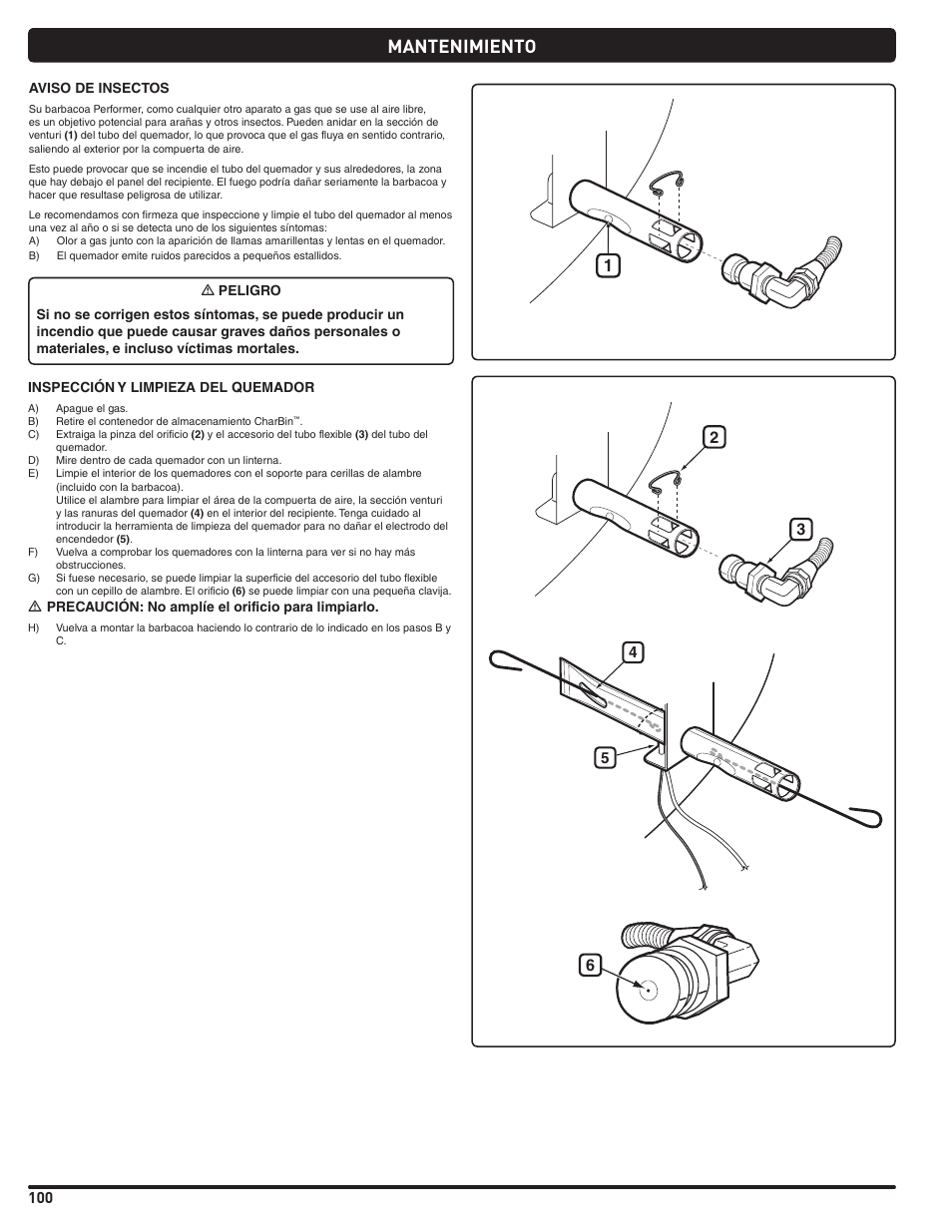 Mantenimiento | weber Pg5 User Manual | Page 100 / 180