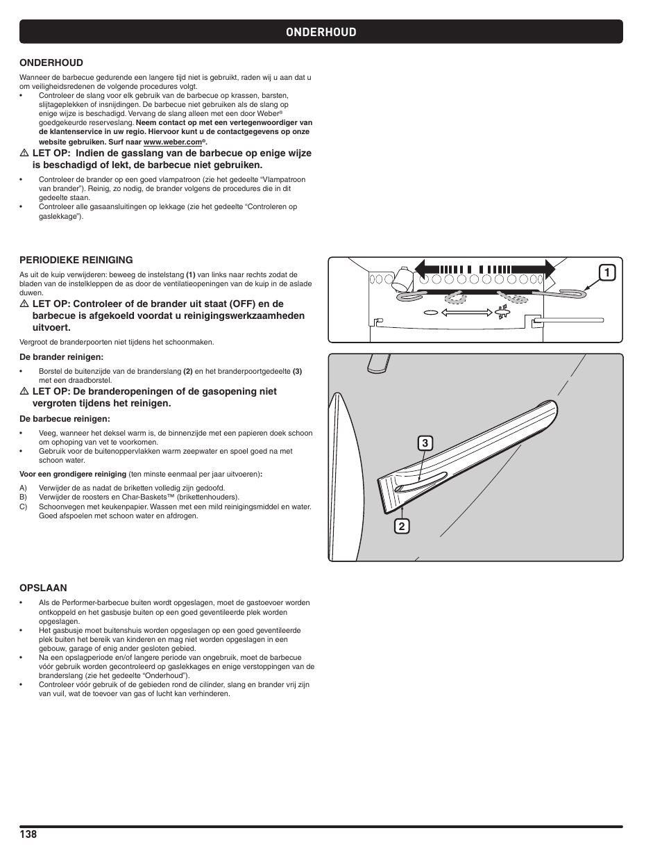 Onderhoud | weber Pg5 User Manual | Page 138 / 180